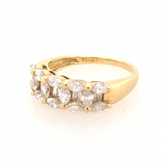 Pre Owned 18ct Diamond dress Ring ZA643